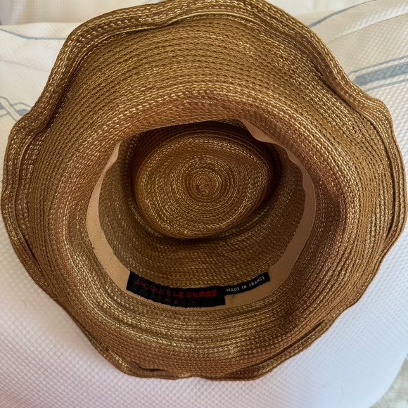 Vintage Jaques Le Corre Gold Hat - Made In Paris! Packable, Chic, Gorgeous! main image 5